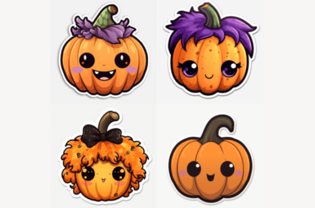 Ai Prompt Midjourney for Halloween Sticker, instant download