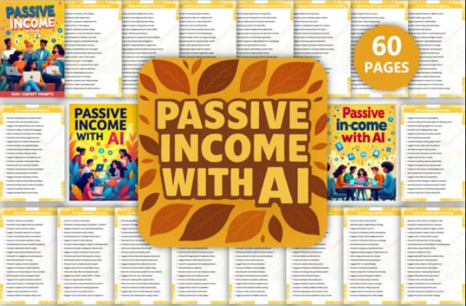 Passive Income with AI: 1000+ Prompts, instant download