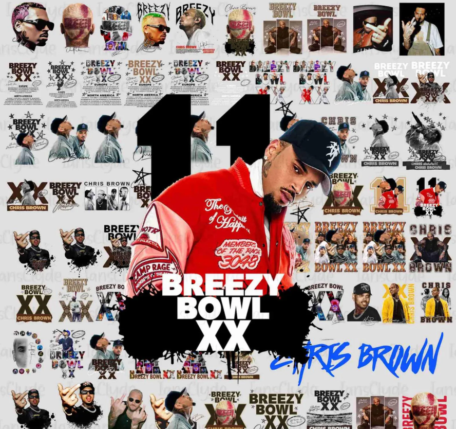 175+ Chris Brown Breezy Bowl XX Tour 2025 Png Bundle, Breezy Bowl Png, Chris Brown Middle Finger Png, Chris Brown Png, Breezy Bowl Tour Png