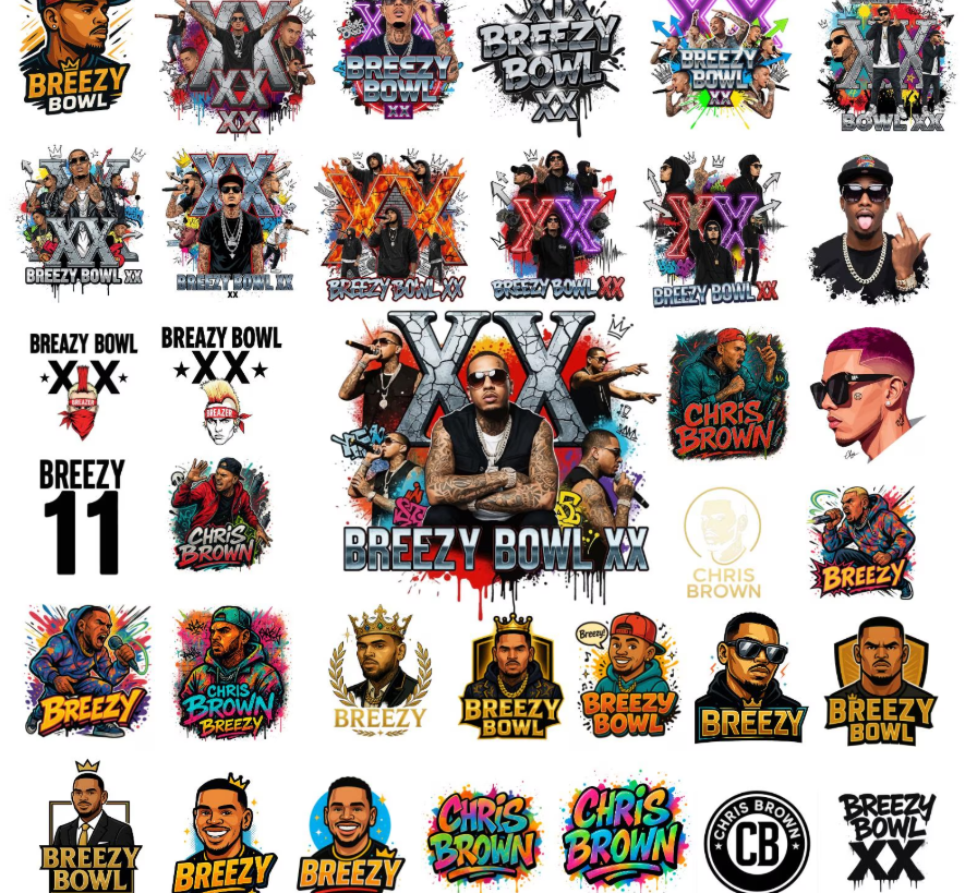 175+ Chris Brown Breezy Bowl XX Tour 2025 Png Bundle, Breezy Bowl Png, Chris Brown Middle Finger Png, Chris Brown Png, Breezy Bowl Tour Png