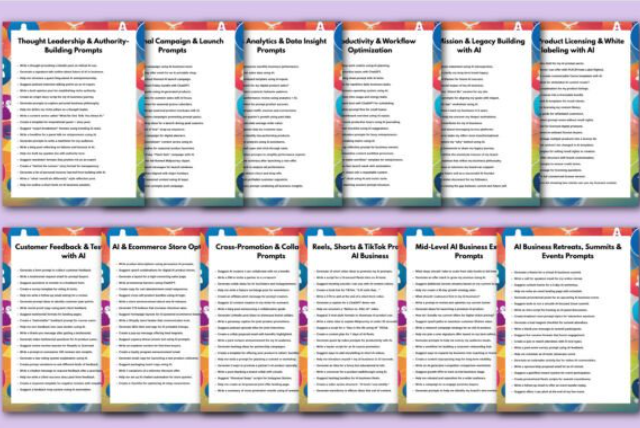 AI Business Prompt Playbook, instant download