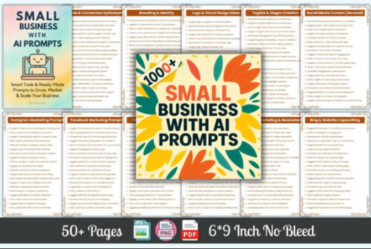 1000+ Small Business with AI Prompts, instant download