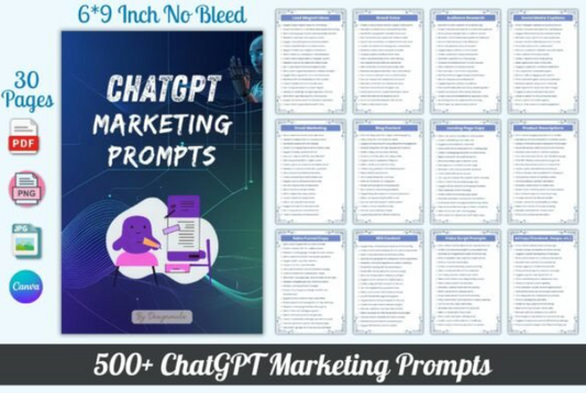 ChatGPT Marketing Prompts, instant download