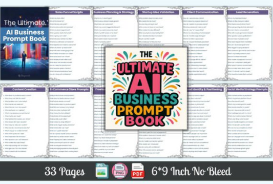 The Ultimate AI Business Prompt Book, instant download
